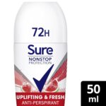 Sure Nonstop Protection 72h Uplifting & Fresh Anti-Perspirant Deodorant Roll-On 50ml - Image 8