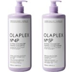 Olaplex Blonde Toning Shampoo No 4P & No 5P Blonde Enhancer Conditioner Twin 2 x 1000ml - Image 3