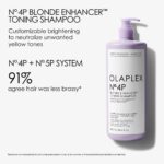 Olaplex No 4P Blonde Enhancer Toning Shampoo 1000ml - Image 5