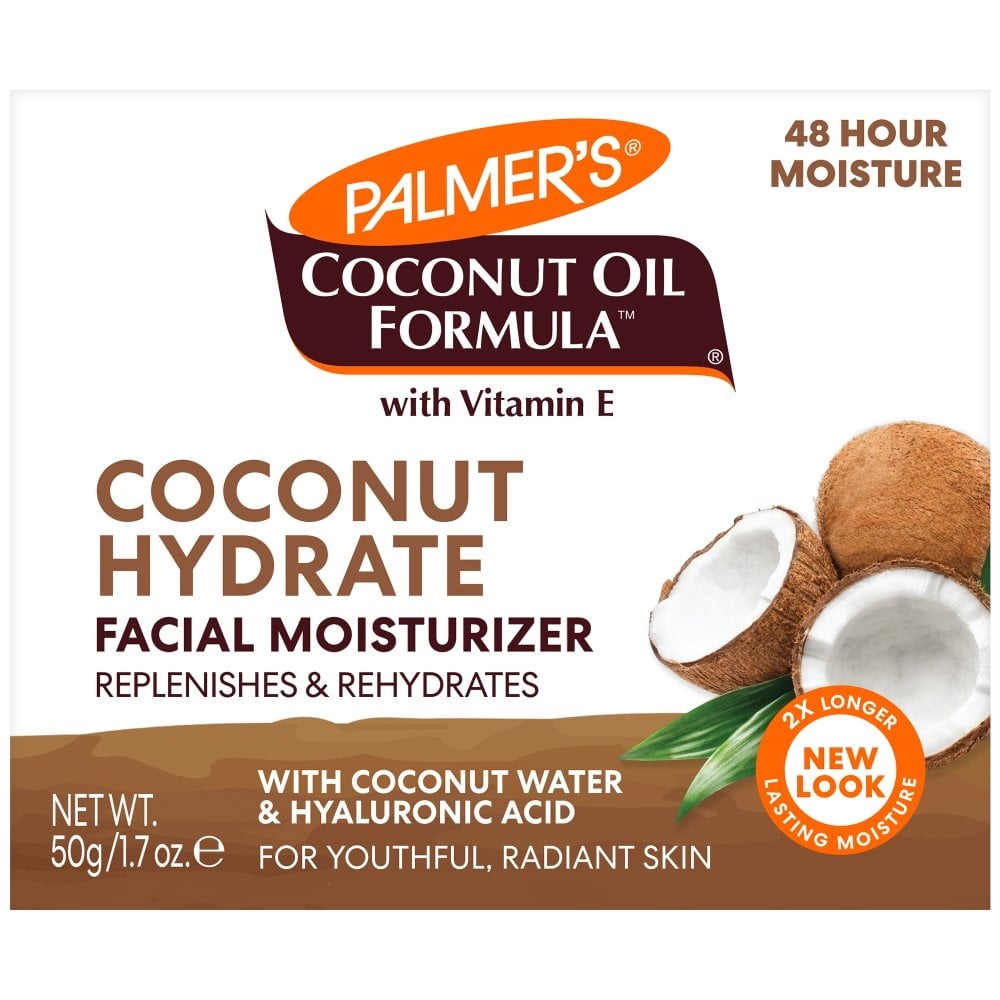 palmers-coconut-oil-formula-hydrate-facial-moisturiser-with-coconut-water-hyaluronic-acid-for-radiant-skin-50g-p33360-94745_image.jpg Palmer's Coconut Oil Formula Hydrate Facial Moisturiser 50g - Image 1