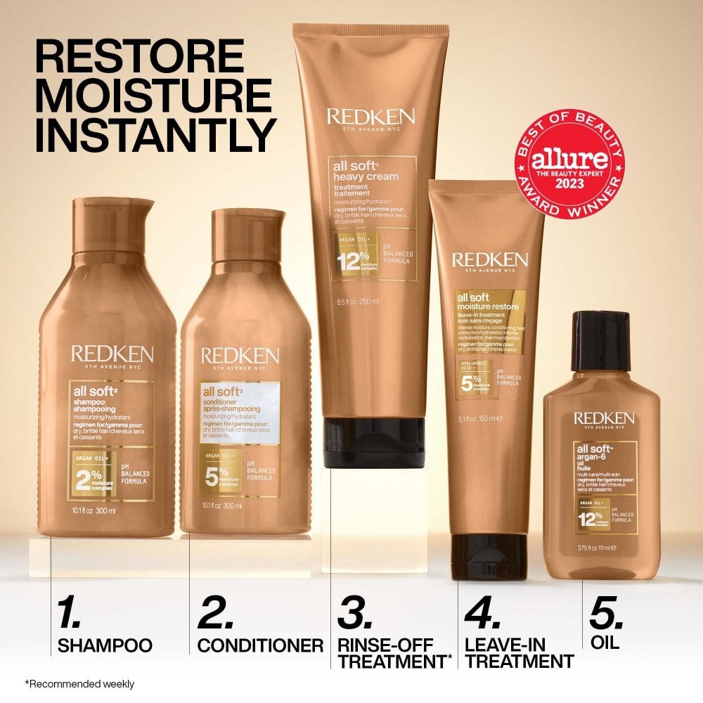 redken-all-soft-moisturising-shampoo-for-dry-brittle-hair-500ml-p33013-105718_image.jpg Redken All Soft Moisturising Shampoo 500ml - Image 1