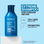 Redken Extreme Strength Repair Shampoo 300ml, Conditioner 300ml + Anti-Snap 250ml Bundle