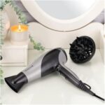 Remington Ionic Dry Hair Dryer Black/Silver 2200 D3190S - Image 2