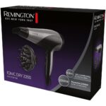 Remington Ionic Dry Hair Dryer Black/Silver 2200 D3190S - Image 3