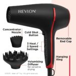 Revlon Pro Collection SmoothStay Coconut Oil Infused Hair Dryer & Volumiser with Diffuser - Image 5