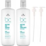 Schwarzkopf Professional BC Bonacure Clean Moisture Kick Shampoo & Conditioner Twin 2 x 1000ml - Image 3
