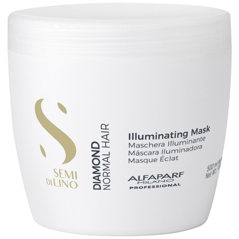 semi-di-lino-diamond-illuminating-mask-for-normal-hair-500ml-p36982-115367_image.jpg Alfaparf Milano Semi Di Lino Diamond Illuminating Mask 500ml - Image 1