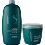 Alfaparf Milano Semi Di Lino Reconstruction Reparative Shampoo 1000ml & Mask 500ml Twin - Image 3
