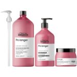 L'Oreal Professionnel Serie Expert Pro Longer Lengths Renewing Shampoo 1500ml, Conditioner 750ml & Mask 500ml Trio - Image 5