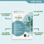 Simple Daily Skin Detox Charcoal Purifying Sheet Mask 21ml - Image 3