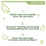 Simple Kind To Skin Cleansing Biodegradable Face Wipes Pack of 25 - Image 2