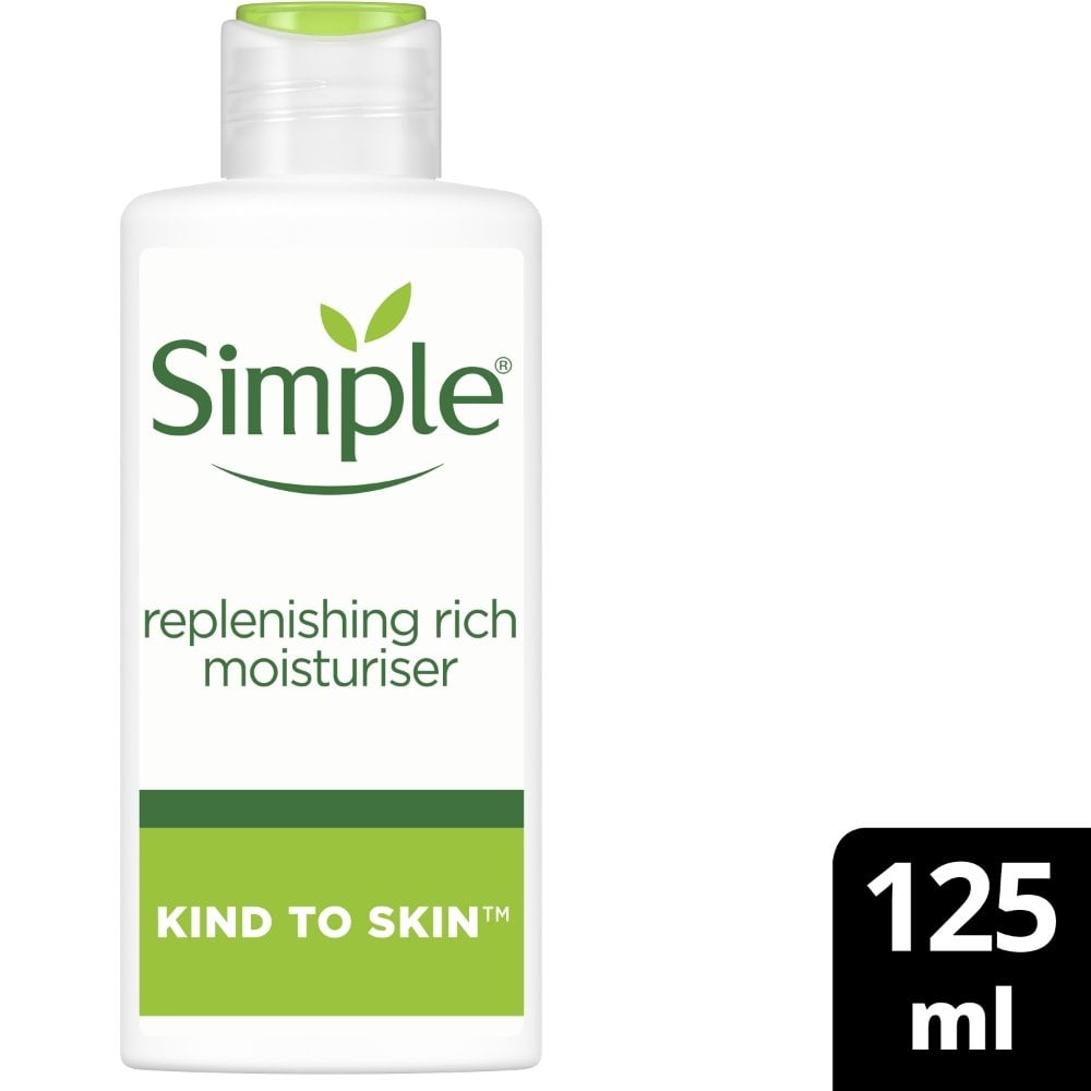 simple-kind-to-skin-replenishing-rich-moisturiser-with-vitamin-b5-e-for-sensitive-skin-125ml-p32867-92928_image.jpg Simple Kind To Skin Replenishing Rich Moisturiser 125ml - Image 1