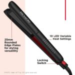Revlon Pro Collection SmoothStay 25mm Coconut Oil-Infused Straightener & Travel Pouch - Image 4
