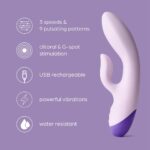 So Divine Kiss Kiss Rechargeable Rabbit Vibrator - Image 7