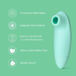 So Divine Pearl Clitoral Suction Stimulator Aqua - Image 5