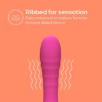 So Divine Pink Pash Ribbed Vibrator - Image 4