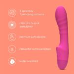 So Divine Pink Pash Ribbed Vibrator - Image 3