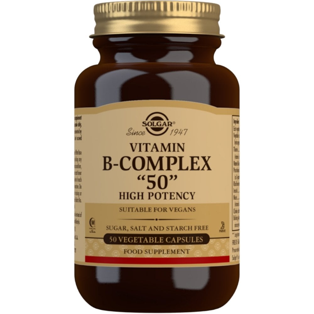 solgar-formula-vitamin-b-complex-50-high-potency-50-vegetable-cap-p33028-93290_image.jpg Solgar Formula Vitamin B-Complex '50' High Potency 50 Vegetable Cap - Image 1