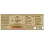Solgar Formula Vitamin B-Complex '50' High Potency 50 Vegetable Cap - Image 3