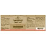 Solgar Inositol 500 Mg 50 Vegetable Capsules