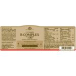 Solgar Vitamin B-Complex 100 Extra High Potency 100 Vegetable Capsules - Image 2