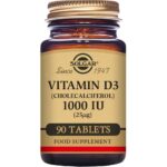 Solgar Vitamin D3 Cholecalciferol 1000 IU 25 µg 90 Tablets
