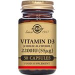 Solgar Vitamin D3 Cholecalciferol 2200 IU 55 µg 50 Vegetable Capsules - Image 3