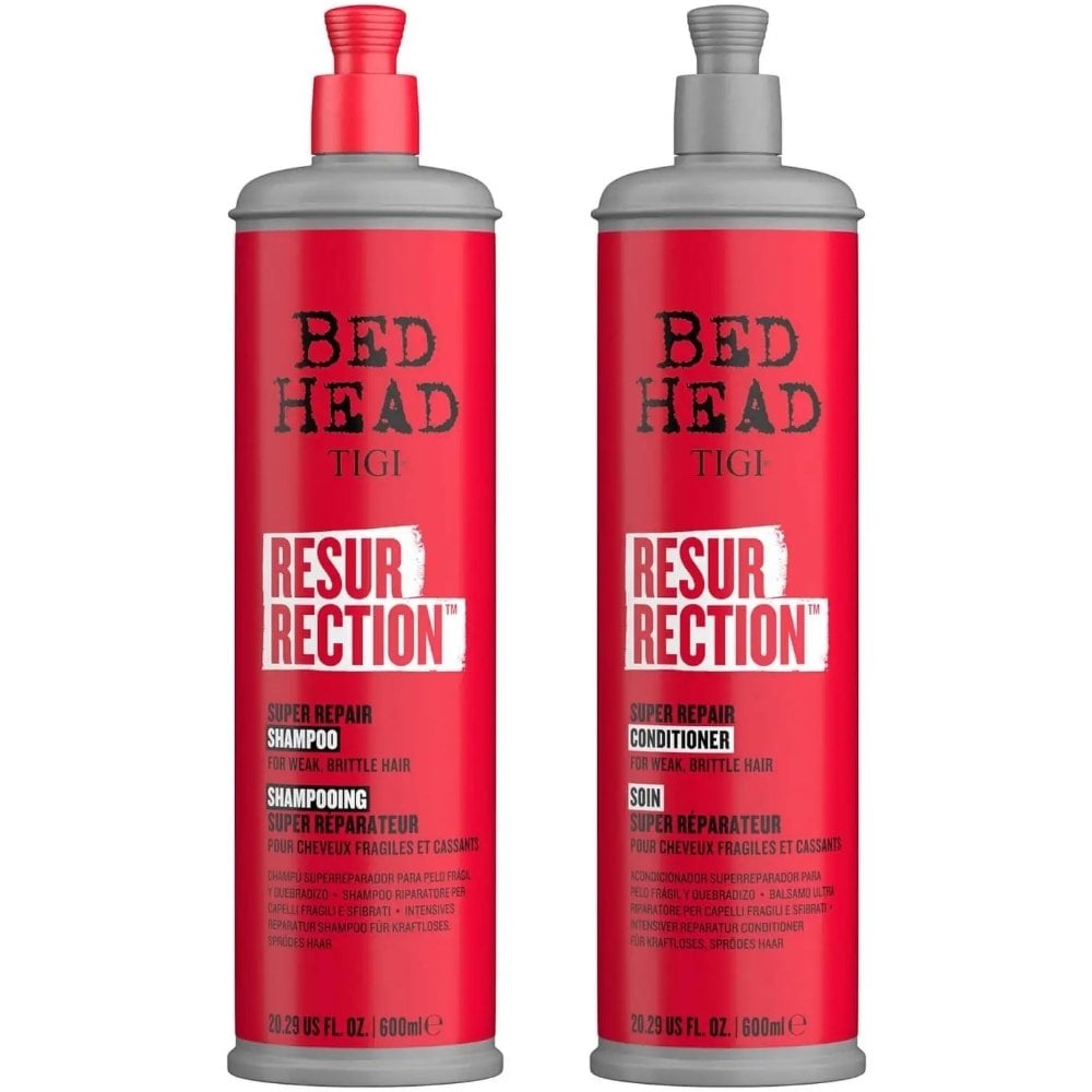tigi-bed-head-resurrection-super-repair-shampoo-conditioner-for-weak-brittle-hair-twin-2-x-600ml-p30386-79132_image.jpg TIGI Bed Head Resurrection Super Repair Shampoo & Conditioner Twin 2 x 600ml - Image 1