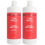 Wella Professionals Invigo Colour Brilliance Vibrant Colour Shampoo & Conditioner Coarse Hair Twin 2 x 1000ml - Image 2