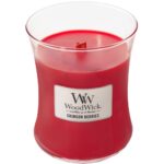 WoodWick Crimson Berries Medium Hourglass Jar Candle - Image 2