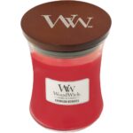 WoodWick Crimson Berries Medium Hourglass Jar Candle - Image 3