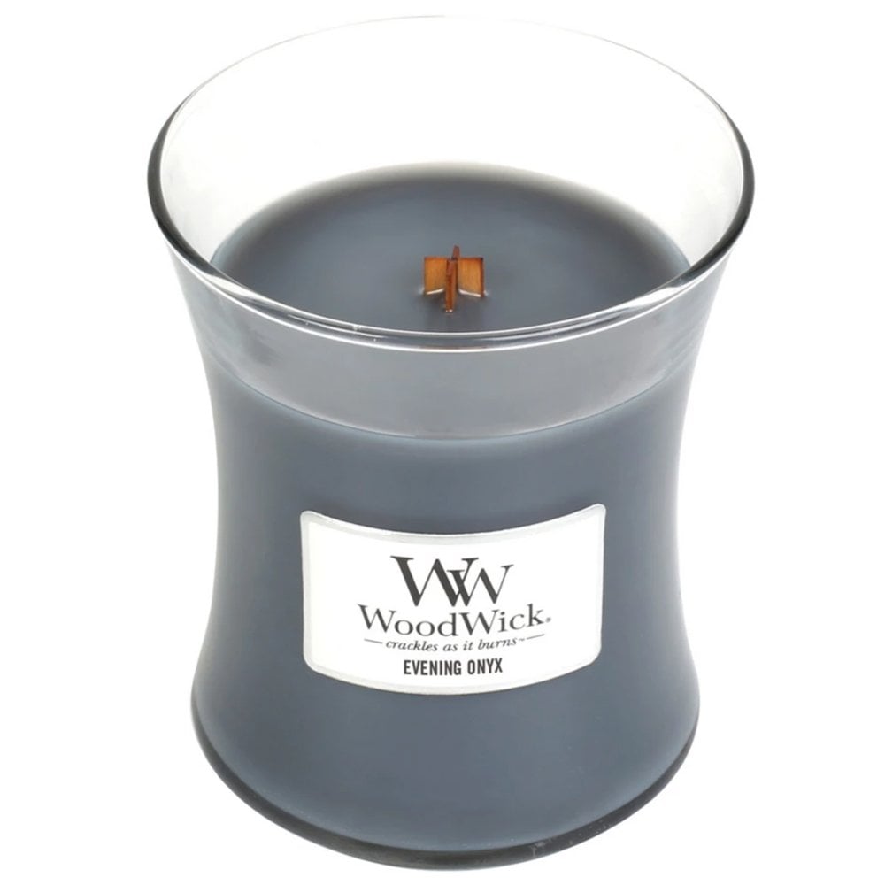 woodwick-evening-onyx-medium-hourglass-jar-candle-p25426-59645_image.jpg WoodWick Evening Onyx Medium Hourglass Jar Candle - Image 1