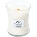 WoodWick Island Coconut Medium Hourglass Jar Candle - Image 2