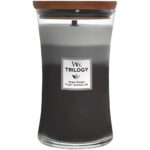 WoodWick Trilogy Warm Woods Large Hourglass Jar Candle