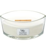 WoodWick White Tea & Jasmine Ellipse Jar Candle - Image 2