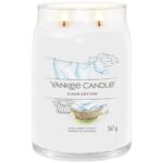 Yankee Candle Clean Cotton Large Signature Jar Candle - Image 2