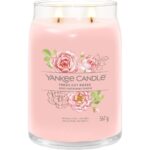 Yankee Candle Fresh Cut Roses Large Signature Jar Candle - Image 3