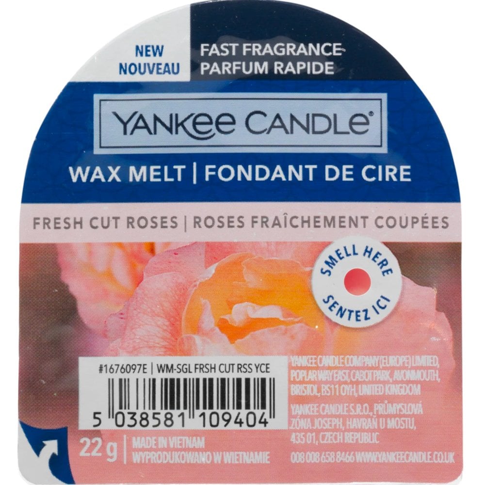 yankee-candle-fresh-cut-roses-wax-melt-p17422-33489_image.jpg Yankee Candle Fresh Cut Roses Wax Melt - Image 1