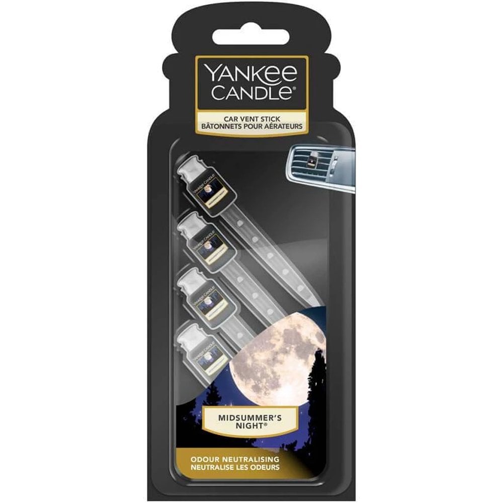 yankee-candle-midsummers-night-car-vent-stick-air-freshener-pack-of-4-p20933-44077_image.jpg Yankee Candle Midsummers Night Car Vent Stick Air Freshener Pack of 4 - Image 1