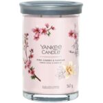 Yankee Candle Pink Cherry & Vanilla Large Signature Tumbler Jar Candle - Image 2