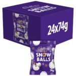 Cadbury Dairy Milk Chocolate Mini Snow Balls Bag 74g