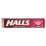 Halls Sugar Free Cherry Menthol Action Sweets 32g