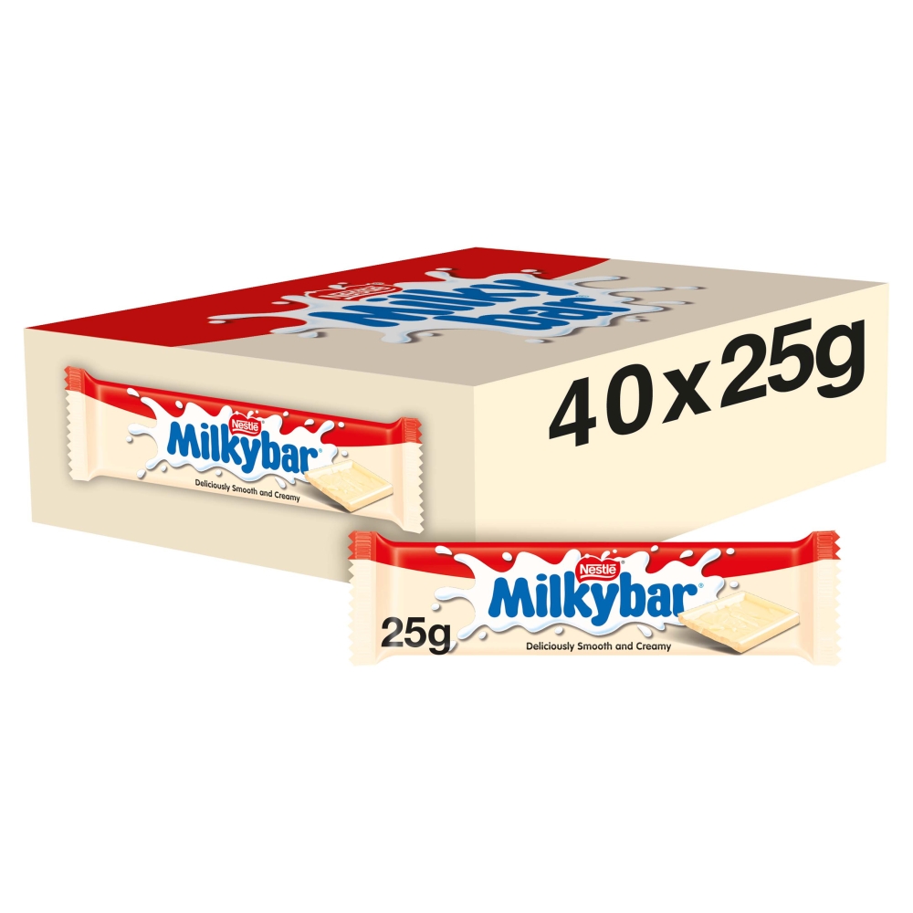 22658_a_24.jpg Milkybar White Chocolate Bar 25g - Image 1