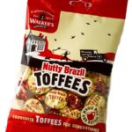 Walker's Nonsuch Nutty Brazil Toffees Bag 150g