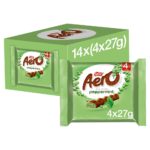 Aero Bubbly Peppermint Mint Chocolate Bar Multipack 27g