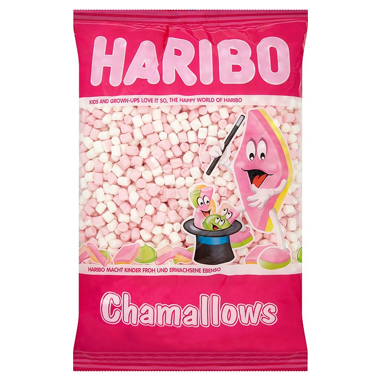 300614.jpg Haribo Chamallows Pink & White Mini Mallows 1kg - Image 1