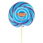 Candy Pops Blue Raspberry Large Wheel Lollies 75g