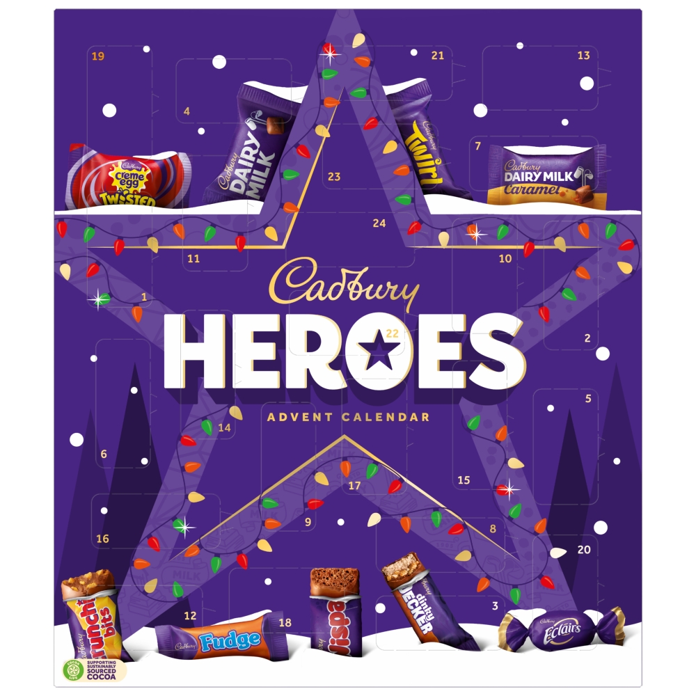 302414_cadbury_heroes_adventure_advent_cale.jpg Cadbury Heroes Chocolate Advent Calendar 230g - Image 1