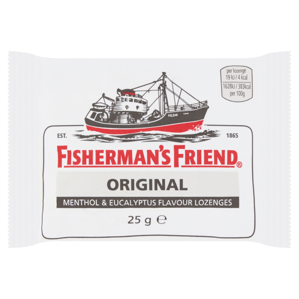 303342_1_1.jpg Fisherman's Friend Original Menthol & Eucalyptus Flavour Lozenges 25g - Image 1