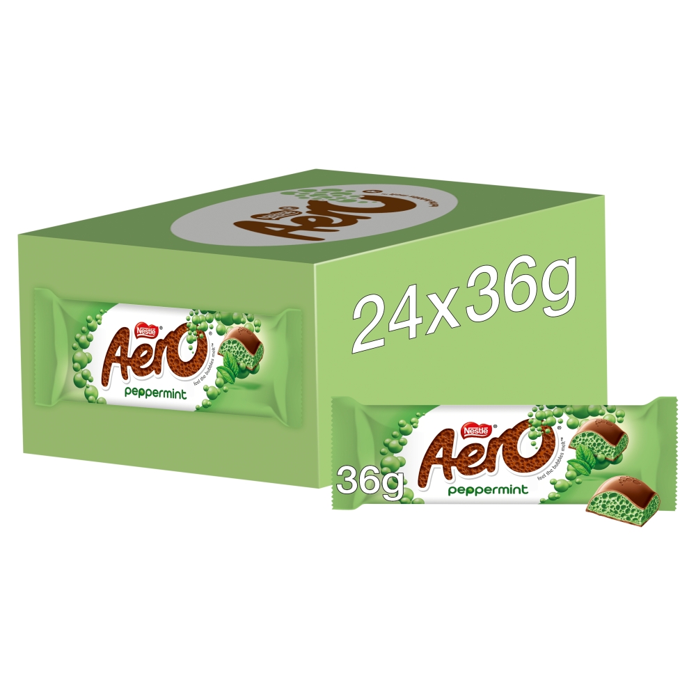 304002_a_24.jpg Aero Bubbly Peppermint Mint Chocolate Bar 36g - Image 1